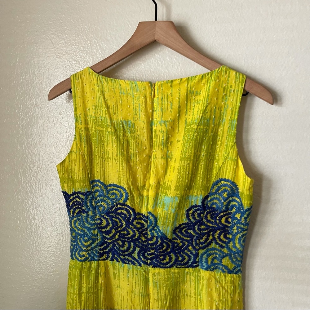 Anthropologie | Azure Scroll Dress - Picture 6 of 7